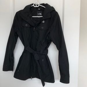 North face trench rain jacket
